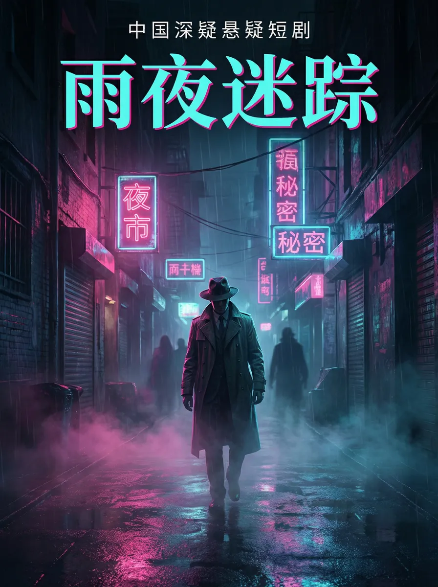 成品APP短视频推荐 悬疑追踪短剧 - 雨夜迷踪海报